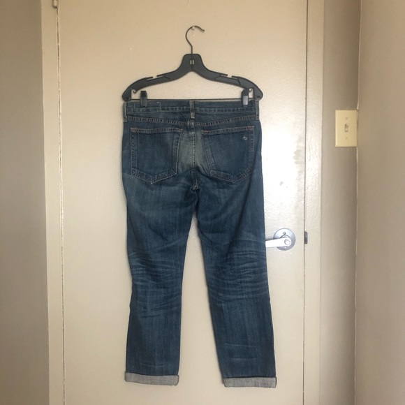 Rag & Bone boyfriend style cropped jeans, size 31 - Picture 2 of 6